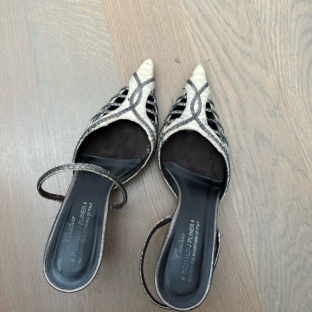 DONALD J PLINER MULE HEELS VINTAGE SIZE 8.5